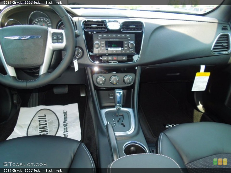Black Interior Dashboard for the 2013 Chrysler 200 S Sedan #69345621