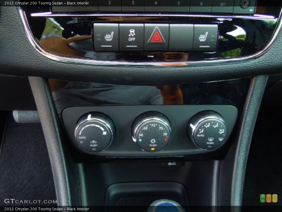Black Interior Controls for the 2013 Chrysler 200 Touring Sedan #69345897