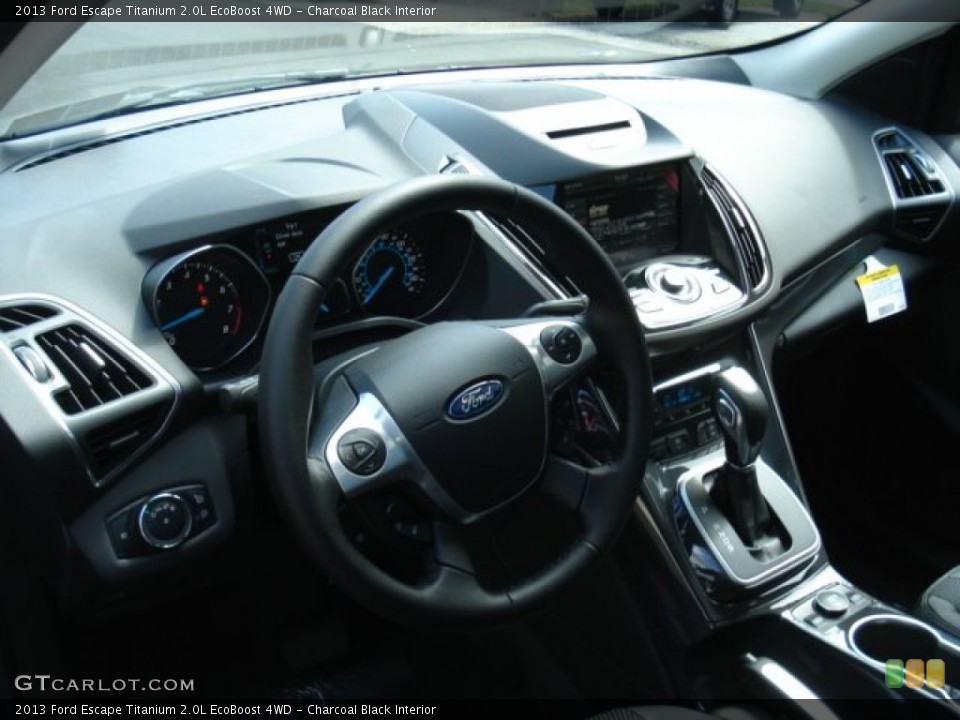 Charcoal Black Interior Dashboard for the 2013 Ford Escape Titanium 2.0L EcoBoost 4WD #69347361
