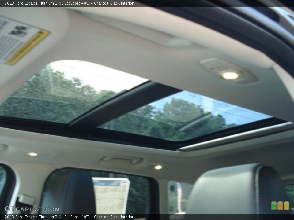 Charcoal Black Interior Sunroof for the 2013 Ford Escape Titanium 2.0L EcoBoost 4WD #69347385