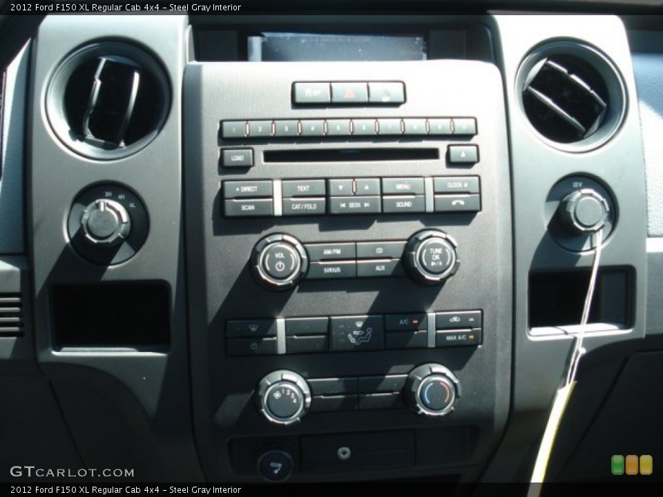 Steel Gray Interior Controls for the 2012 Ford F150 XL Regular Cab 4x4 #69347856