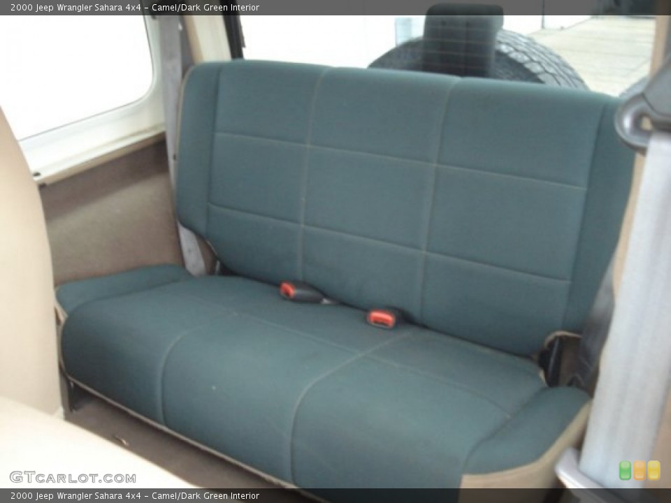 Camel/Dark Green Interior Rear Seat for the 2000 Jeep Wrangler Sahara 4x4 #69351856