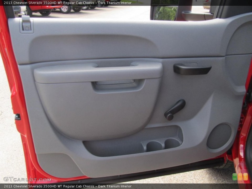 Dark Titanium Interior Door Panel for the 2013 Chevrolet Silverado 3500HD WT Regular Cab Chassis #69352681