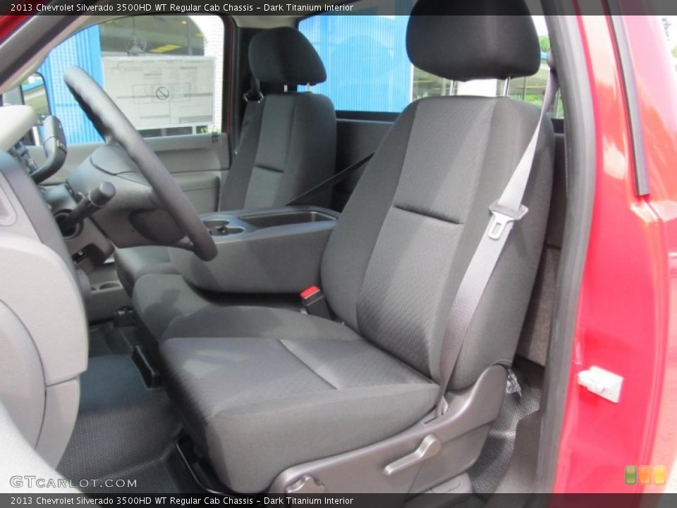 Dark Titanium Interior Front Seat for the 2013 Chevrolet Silverado 3500HD WT Regular Cab Chassis #69352690