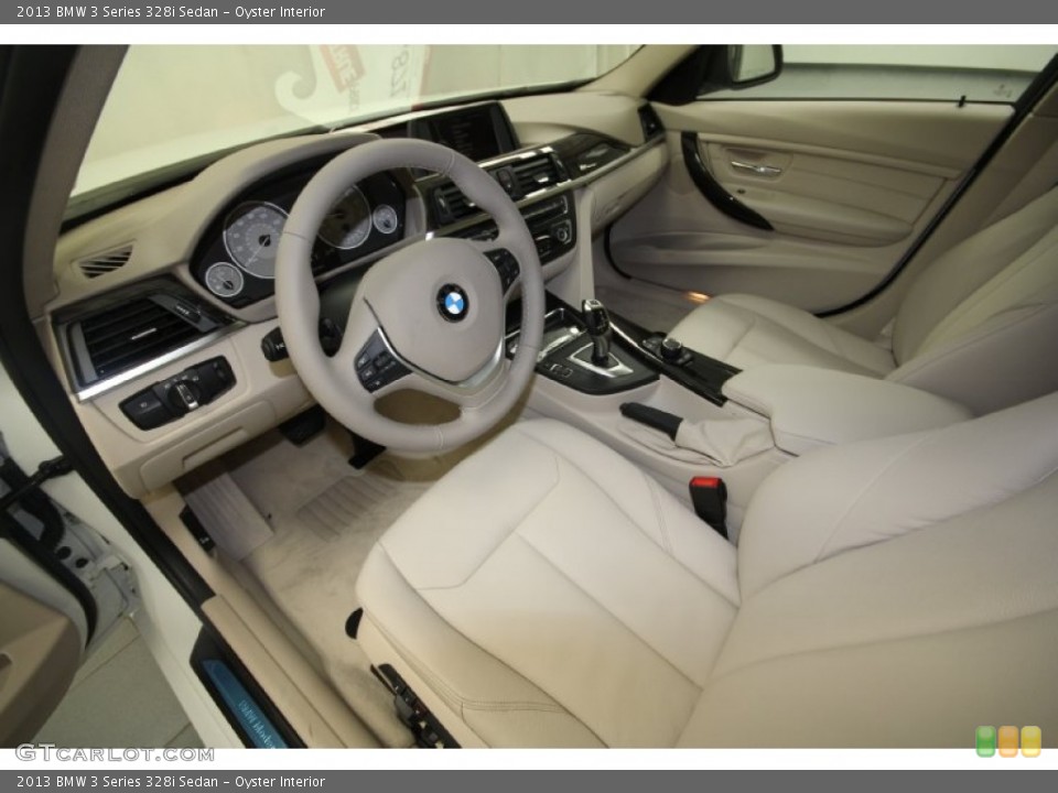 Oyster Interior Prime Interior for the 2013 BMW 3 Series 328i Sedan #69353265