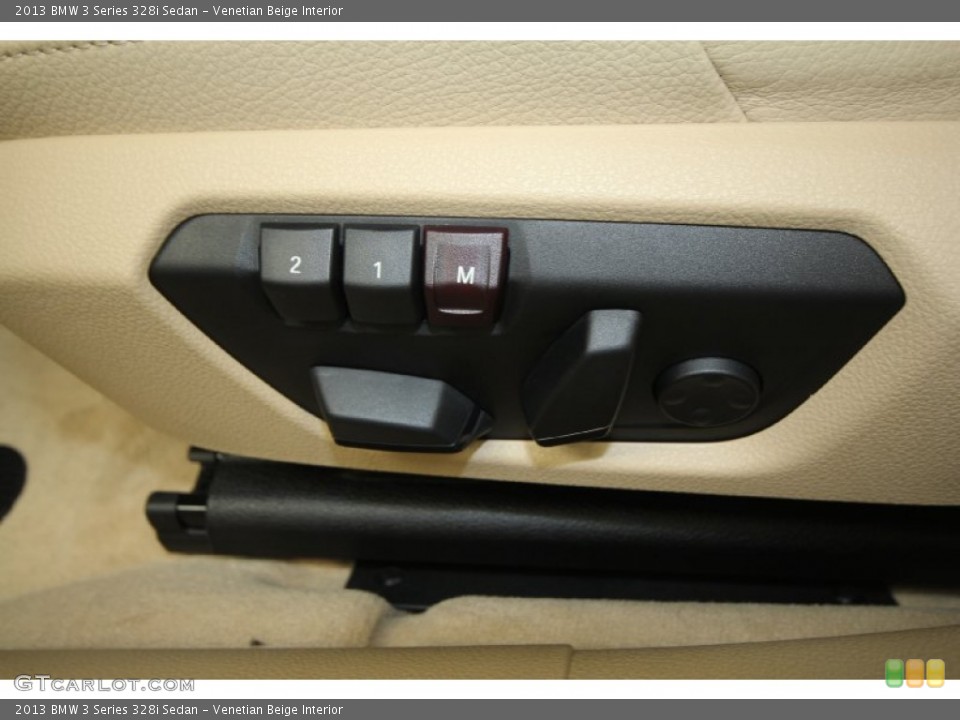 Venetian Beige Interior Controls for the 2013 BMW 3 Series 328i Sedan #69353536