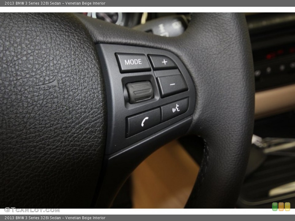 Venetian Beige Interior Controls for the 2013 BMW 3 Series 328i Sedan #69353575