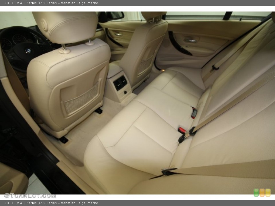 Venetian Beige Interior Rear Seat for the 2013 BMW 3 Series 328i Sedan #69353590