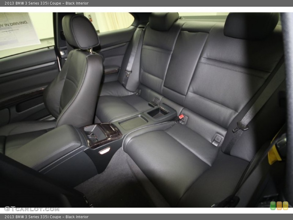 Black Interior Rear Seat for the 2013 BMW 3 Series 335i Coupe #69353719