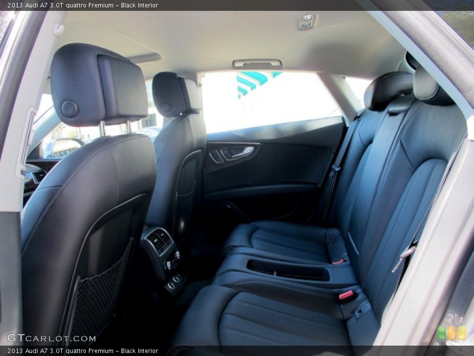 Black Interior Rear Seat for the 2013 Audi A7 3.0T quattro Premium #69356143