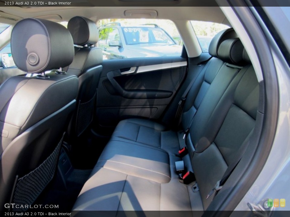 Black Interior Rear Seat for the 2013 Audi A3 2.0 TDI #69356226