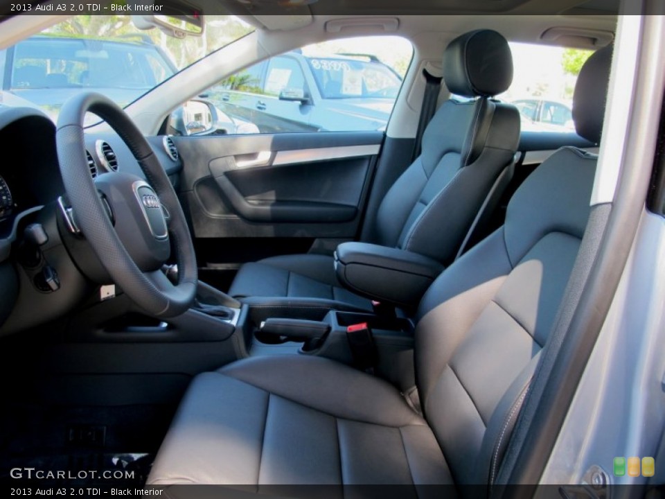 Black Interior Front Seat for the 2013 Audi A3 2.0 TDI #69356233