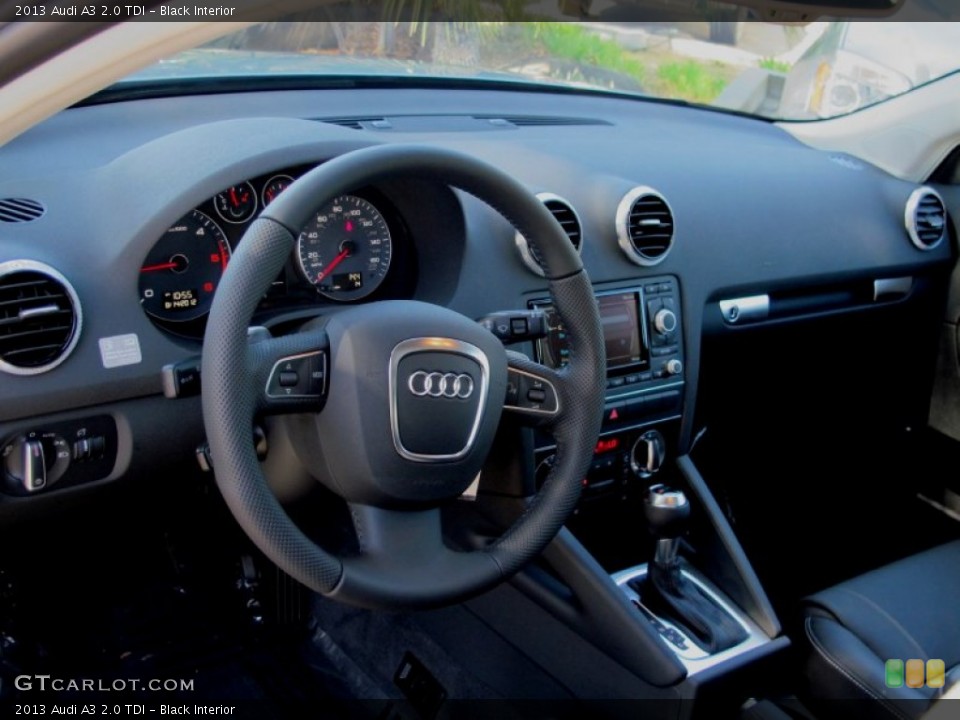 Black Interior Dashboard for the 2013 Audi A3 2.0 TDI #69356242