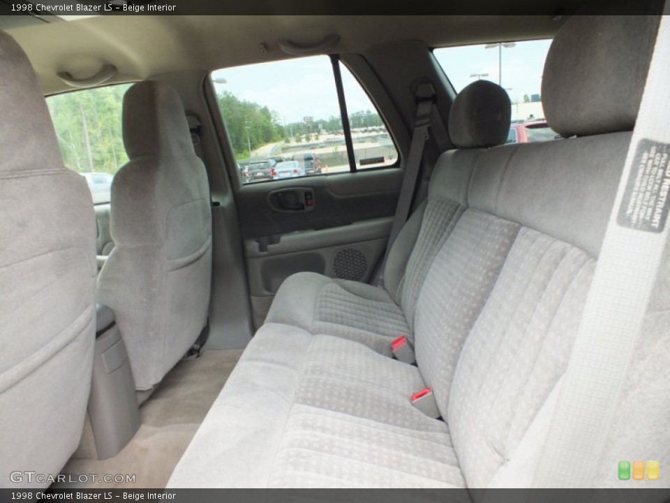 Beige Interior Rear Seat for the 1998 Chevrolet Blazer LS #69357081