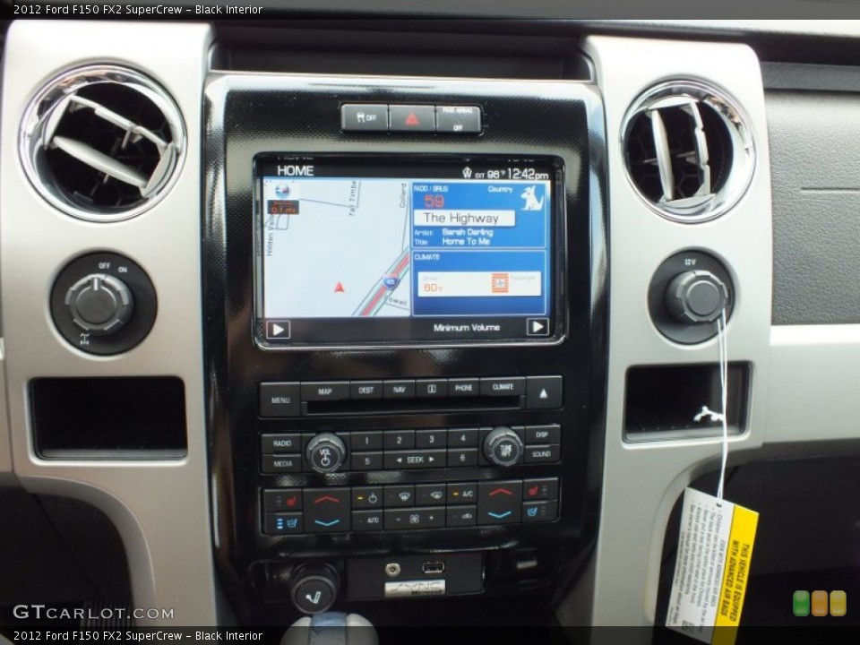 Black Interior Controls for the 2012 Ford F150 FX2 SuperCrew #69358126