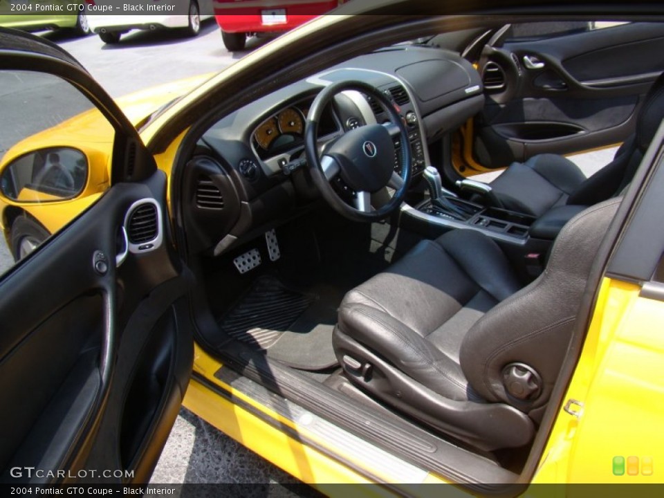 Black Interior Photo for the 2004 Pontiac GTO Coupe #69360253