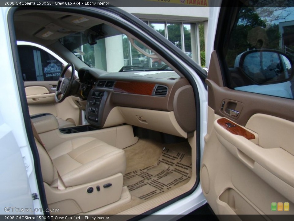 Ebony Interior Photo for the 2008 GMC Sierra 1500 SLT Crew Cab 4x4 #69360591
