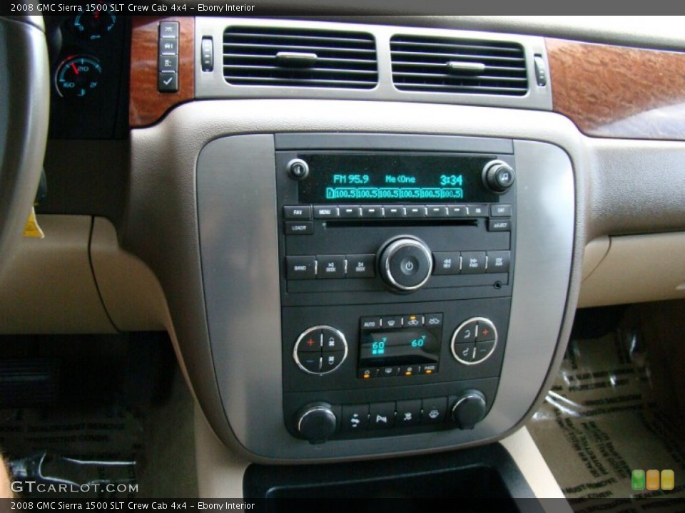 Ebony Interior Controls for the 2008 GMC Sierra 1500 SLT Crew Cab 4x4 #69360664