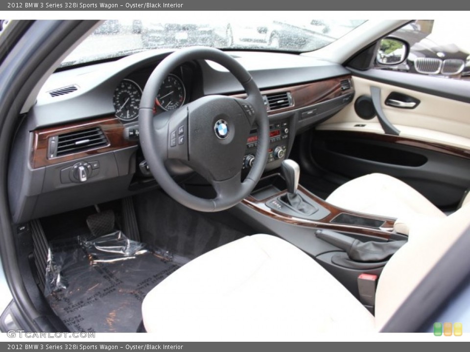 Oyster/Black Interior Photo for the 2012 BMW 3 Series 328i Sports Wagon #69361480