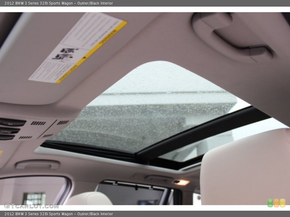 Oyster/Black Interior Sunroof for the 2012 BMW 3 Series 328i Sports Wagon #69361564