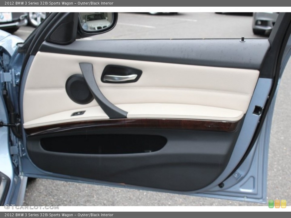 Oyster/Black Interior Door Panel for the 2012 BMW 3 Series 328i Sports Wagon #69361603