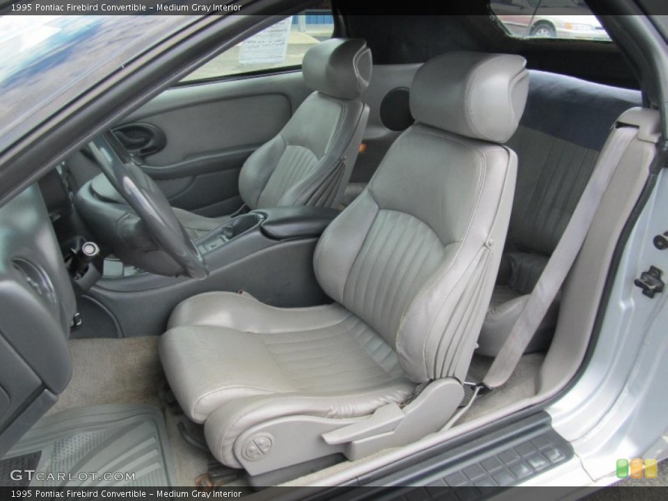 Medium Gray Interior Front Seat for the 1995 Pontiac Firebird Convertible #69361726