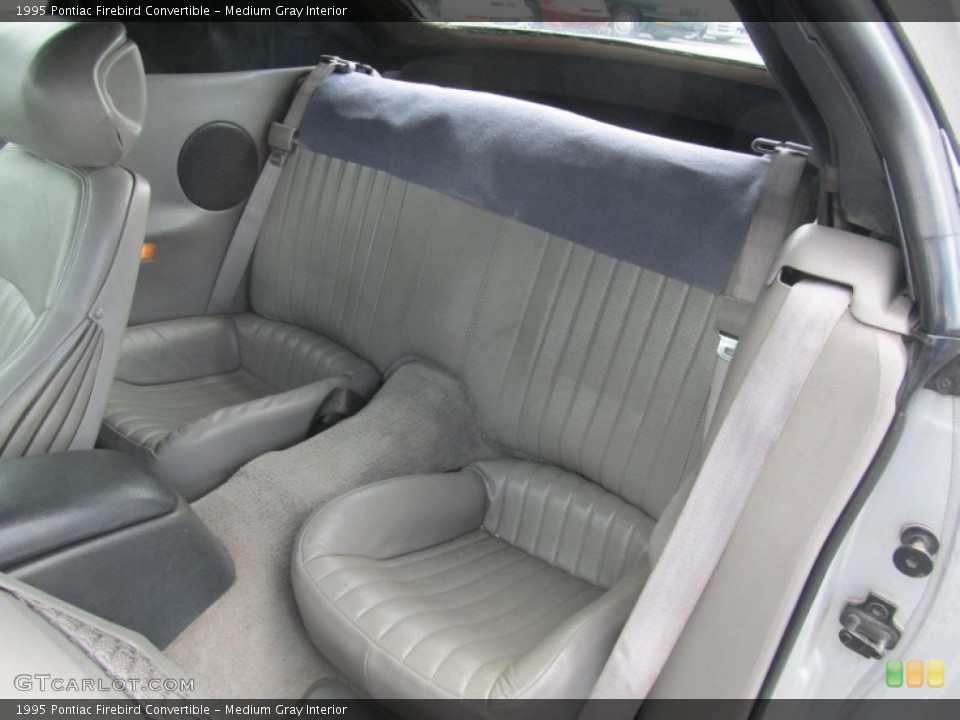 Medium Gray Interior Rear Seat for the 1995 Pontiac Firebird Convertible #69361732