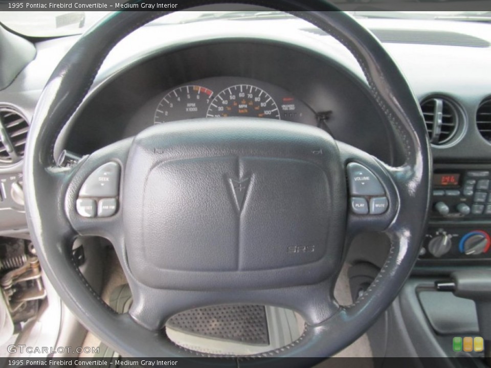 Medium Gray Interior Steering Wheel for the 1995 Pontiac Firebird Convertible #69361741