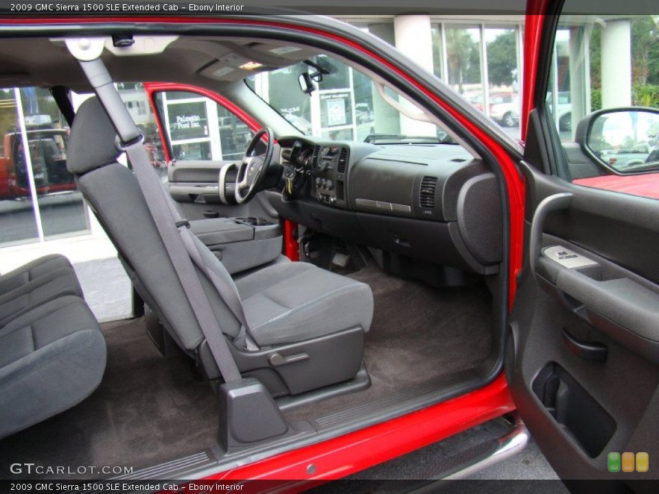 Ebony Interior Photo for the 2009 GMC Sierra 1500 SLE Extended Cab #69362200