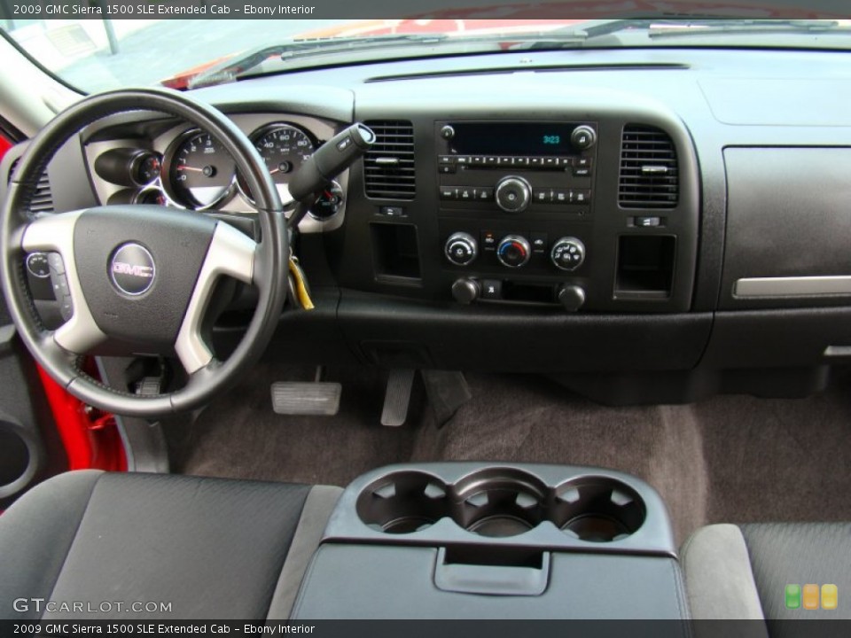 Ebony Interior Dashboard for the 2009 GMC Sierra 1500 SLE Extended Cab #69362215
