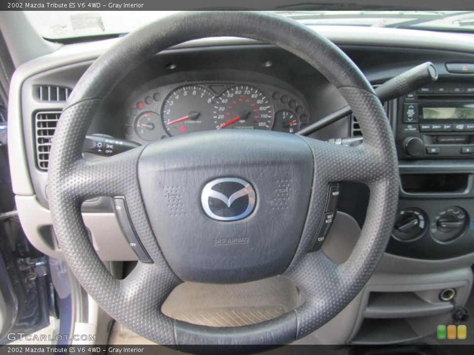Gray Interior Steering Wheel for the 2002 Mazda Tribute ES V6 4WD #69362311