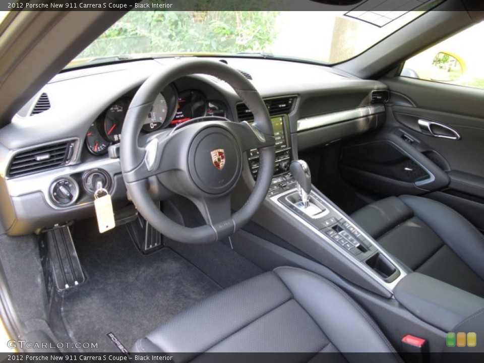 Black Interior Prime Interior for the 2012 Porsche New 911 Carrera S Coupe #69362629