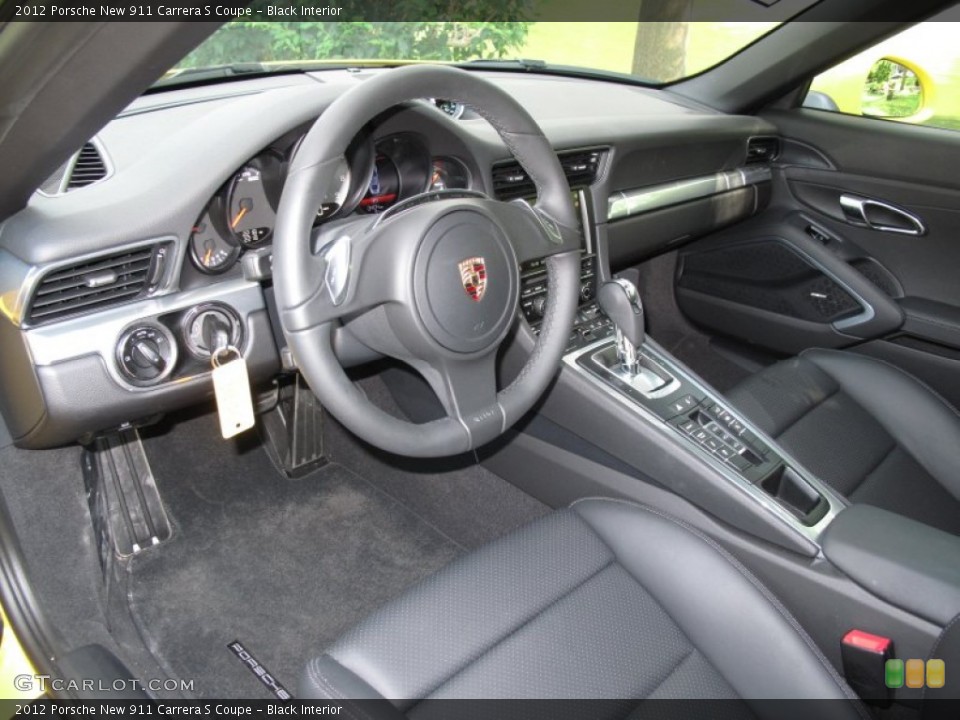 Black Interior Prime Interior for the 2012 Porsche New 911 Carrera S Coupe #69362686