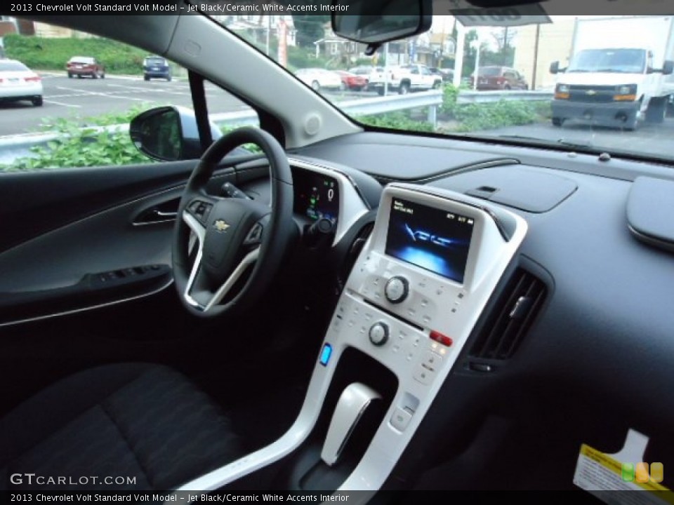 Jet Black/Ceramic White Accents Interior Dashboard for the 2013 Chevrolet Volt  #69363742