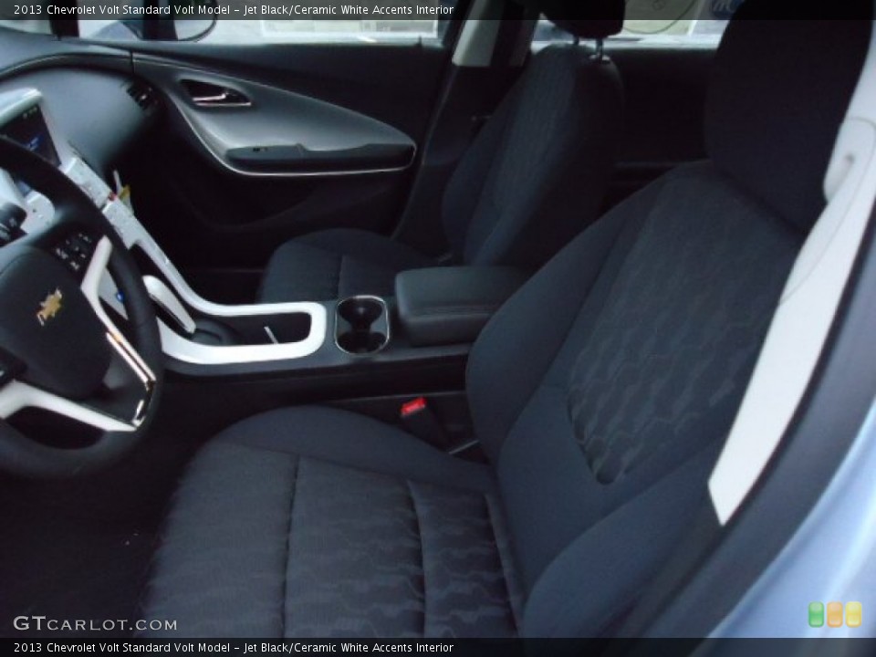 Jet Black/Ceramic White Accents Interior Front Seat for the 2013 Chevrolet Volt  #69363760