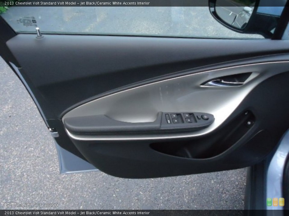 Jet Black/Ceramic White Accents Interior Door Panel for the 2013 Chevrolet Volt  #69363794