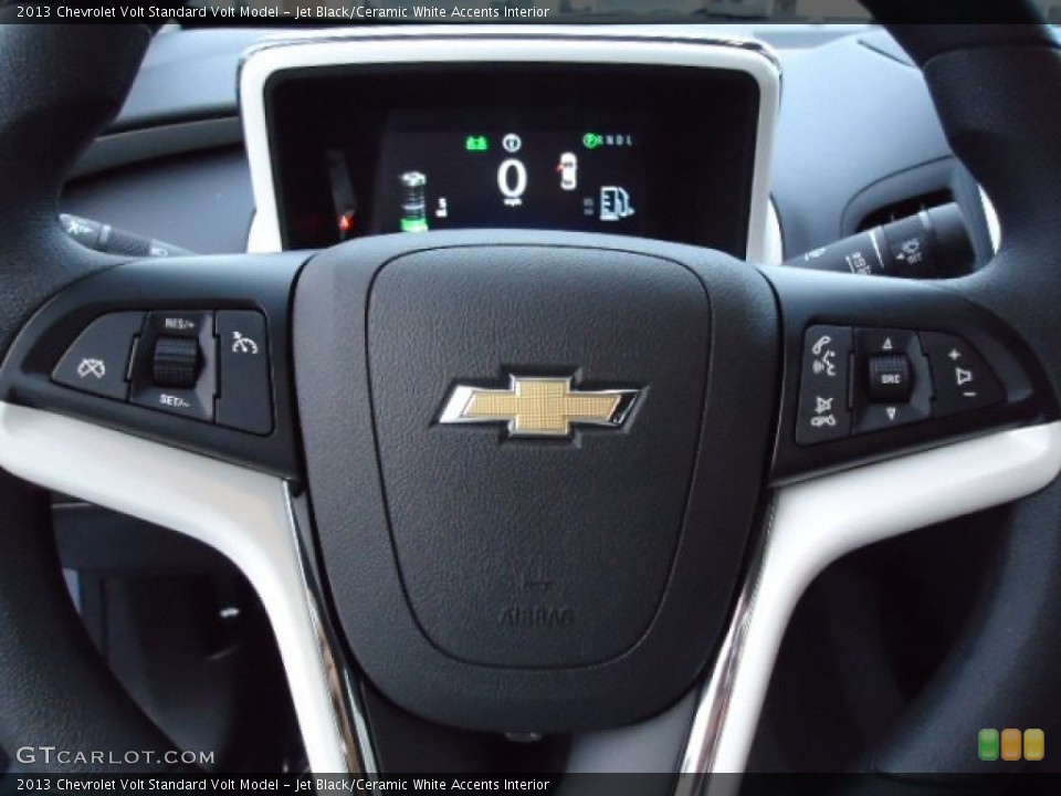 Jet Black/Ceramic White Accents Interior Controls for the 2013 Chevrolet Volt  #69363820