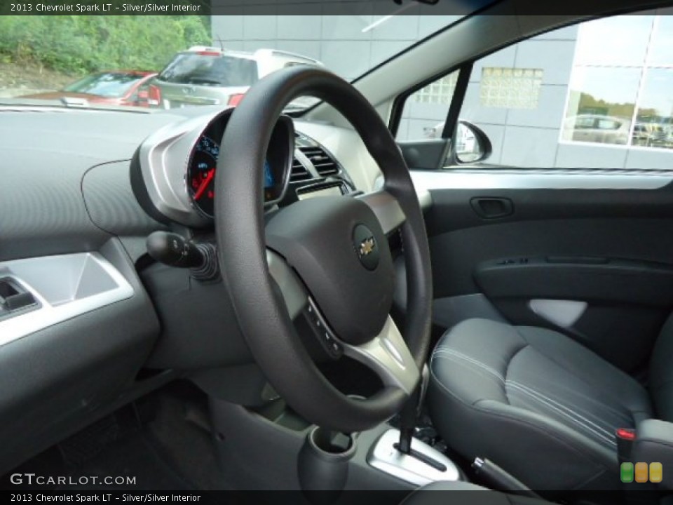 Silver/Silver Interior Steering Wheel for the 2013 Chevrolet Spark LT #69364141