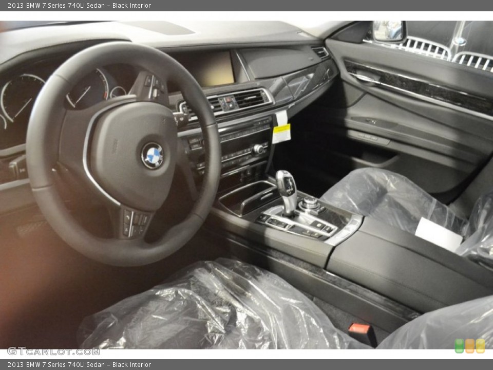 Black Interior Prime Interior for the 2013 BMW 7 Series 740Li Sedan #69364929