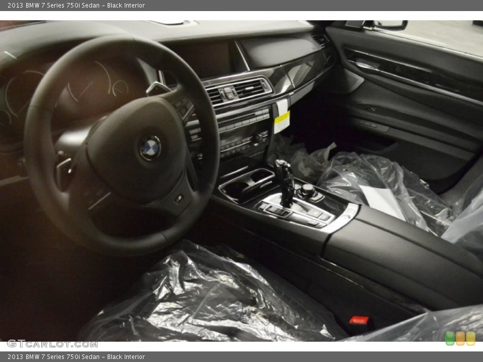 Black Interior Prime Interior for the 2013 BMW 7 Series 750i Sedan #69365014