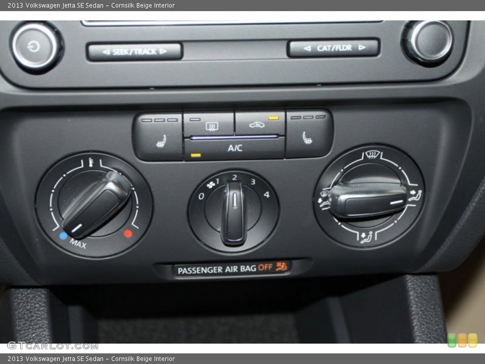 Cornsilk Beige Interior Controls for the 2013 Volkswagen Jetta SE Sedan #69365845
