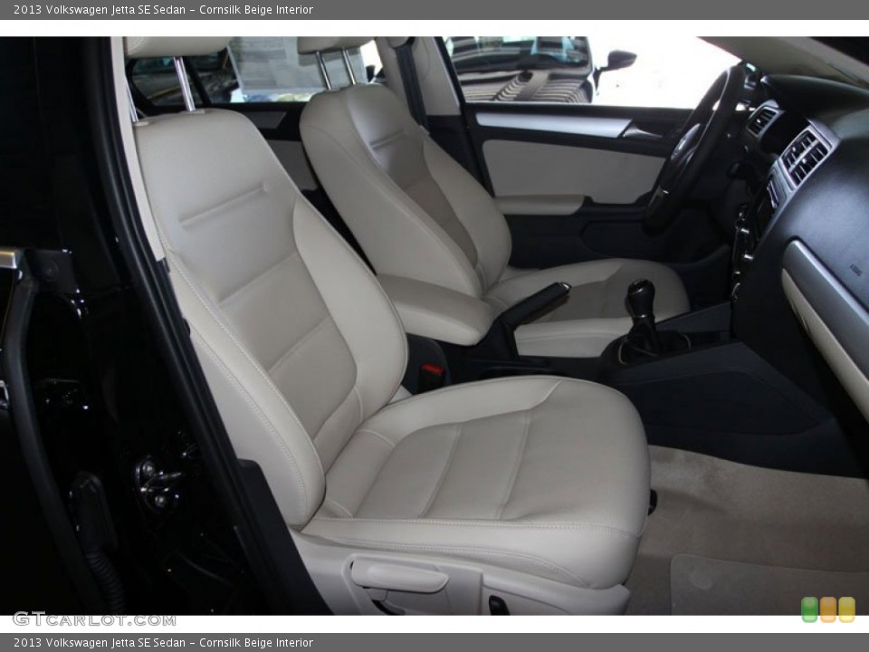 Cornsilk Beige Interior Front Seat for the 2013 Volkswagen Jetta SE Sedan #69365890