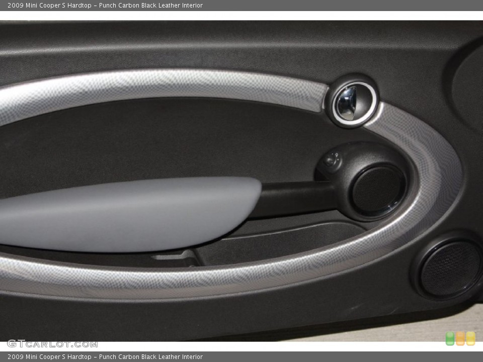 Punch Carbon Black Leather Interior Door Panel for the 2009 Mini Cooper S Hardtop #69367183