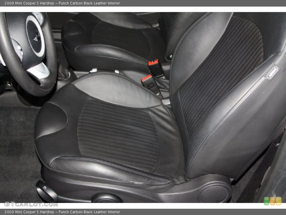 Punch Carbon Black Leather Interior Photo for the 2009 Mini Cooper S Hardtop #69367204