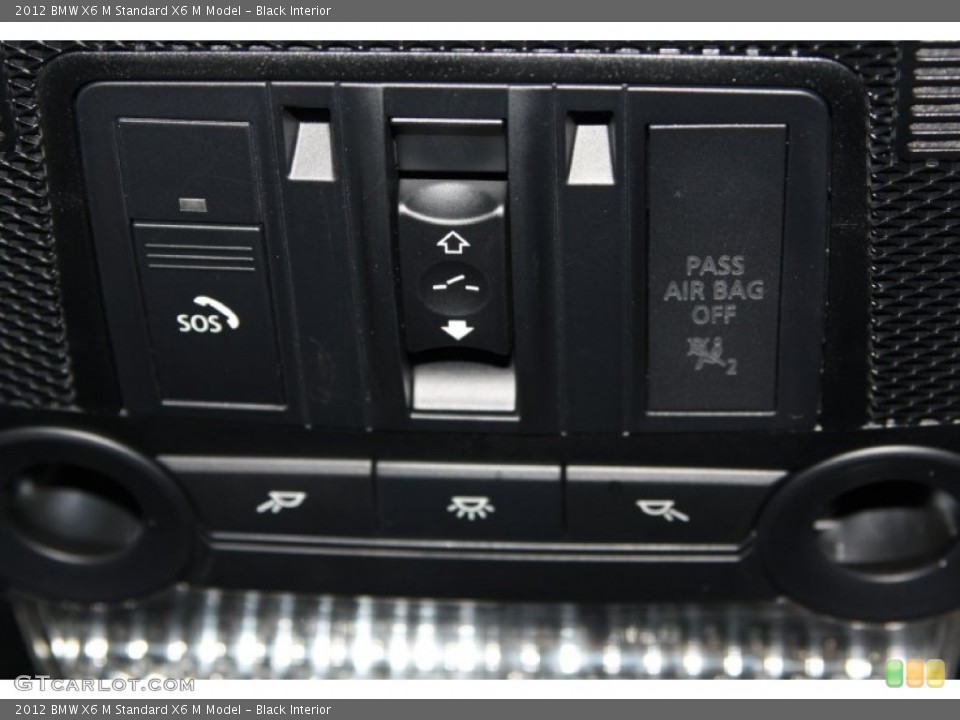 Black Interior Controls for the 2012 BMW X6 M  #69368077