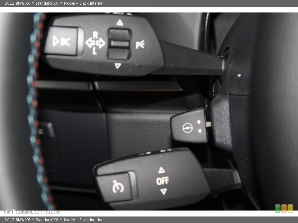Black Interior Controls for the 2012 BMW X6 M  #69368104