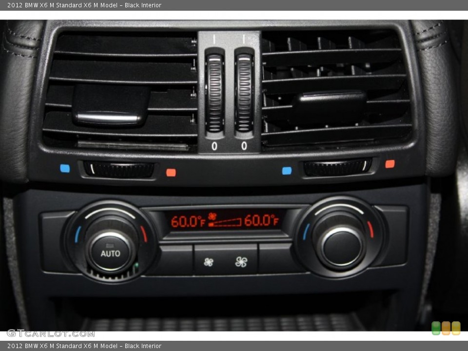 Black Interior Controls for the 2012 BMW X6 M  #69368182