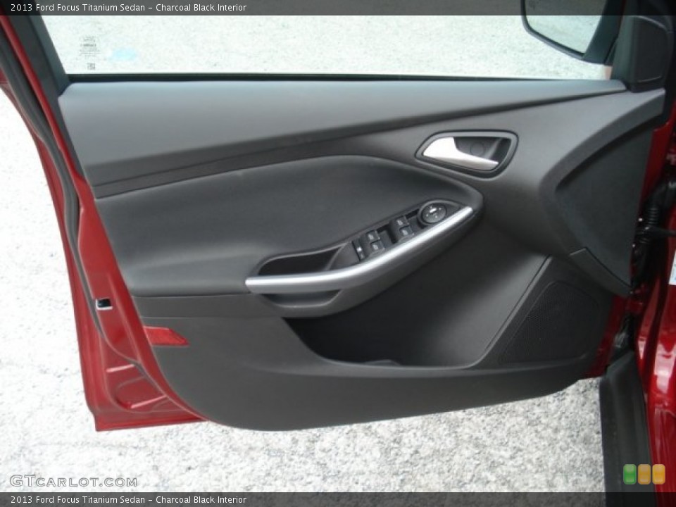 Charcoal Black Interior Door Panel for the 2013 Ford Focus Titanium Sedan #69368566