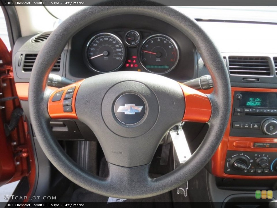 Gray Interior Steering Wheel for the 2007 Chevrolet Cobalt LT Coupe #69368713