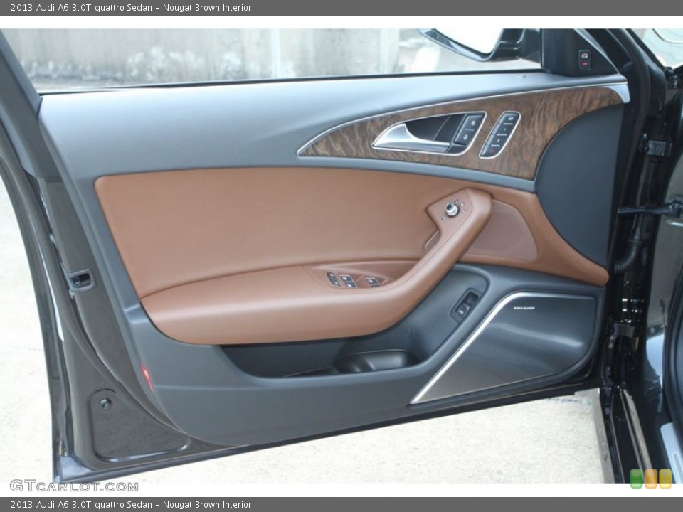 Nougat Brown Interior Door Panel for the 2013 Audi A6 3.0T quattro Sedan #69369406